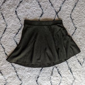 Olive green sweater circle skirt from Torrid, size 1